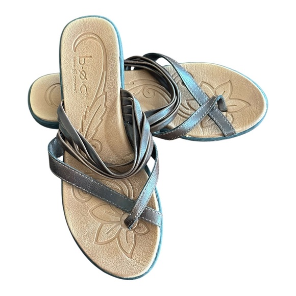 BOC Born Concept Women’s Sandals – Size 8M – Brown Slip-On Strappy Toe - Picture 1 of 9